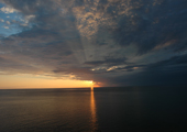 Caribou Island Lighthouse Sunset